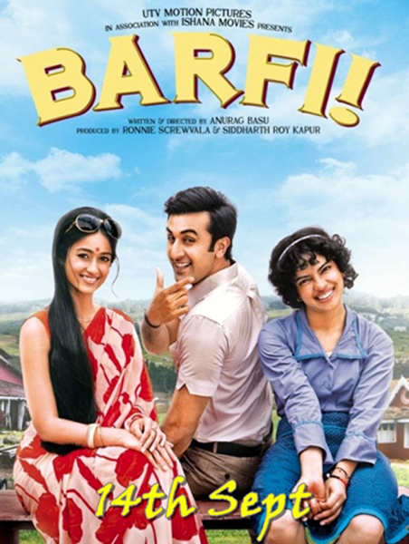 Photo of Ileana Dcruz, Ranbir Kapoor, Priyanka Chopra in Barfi Movie